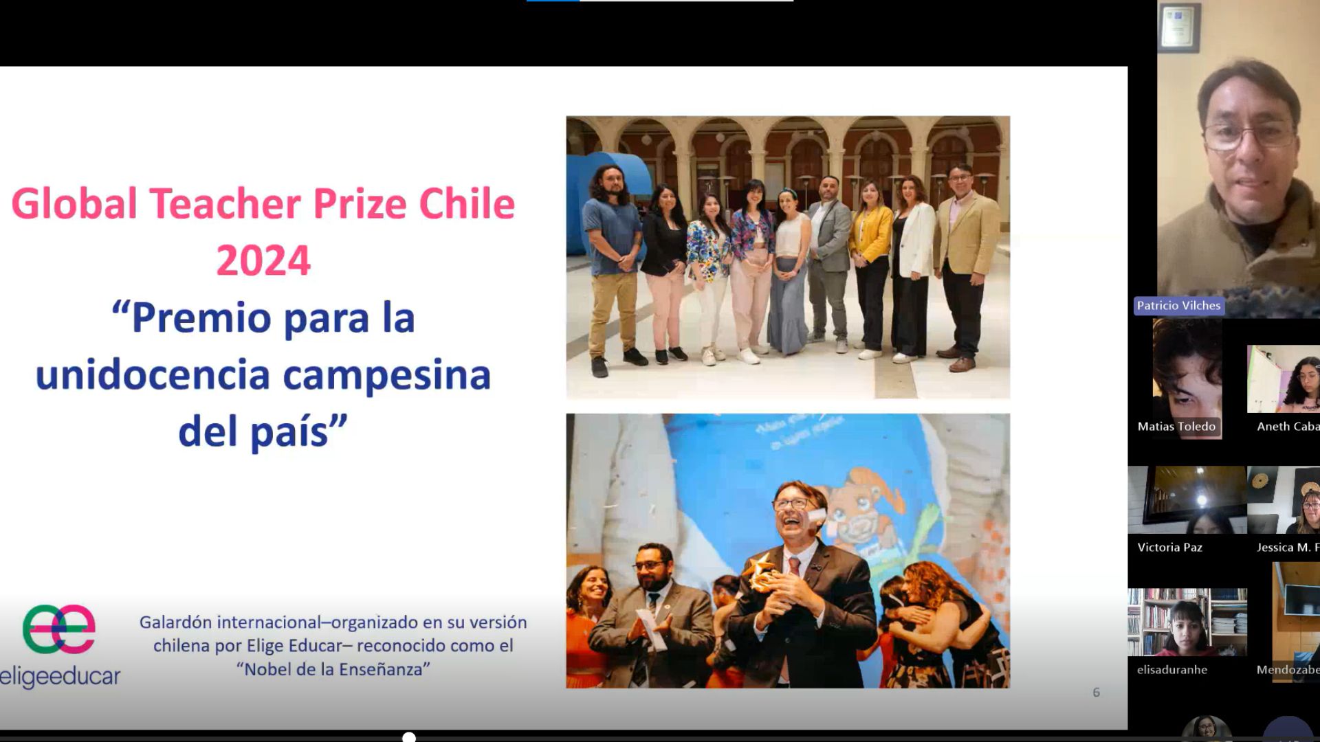 Ganador del Global Teacher Prize 2024 ofreció taller a estudiantes del PAT y PACE UCM